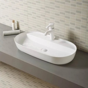 Lavoar pe blat Fluminia Cassandra alb 81 cm - Img 2