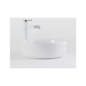 Lavoar PRO VERONA White, 36x36x12 cm, montaj pe blat, forma rotunda, ceramica sanitara, Alb - Img 2