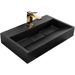 Lavoar REA Goya Black Mat, 70 cm compozit
