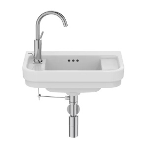 Lavoar suspendat Ideal Standard Atelier Calla alb lucios 50 cm cu orificiu baterie stanga - Img 5