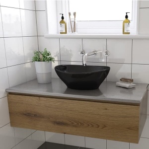 Lavoar Vera black, 40,7 x 33,1 x 13,5 cm - Img 2
