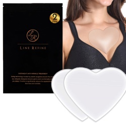 Masca antirid reutilizabila Antiaging REFINE pentru zona decolteului, Chest Pads Anti Wrinkle, din silicon medical, antiinflamator si hidratant