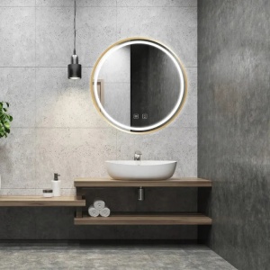 Oglinda led 80 CM MMJ Brush Gold - Img 5