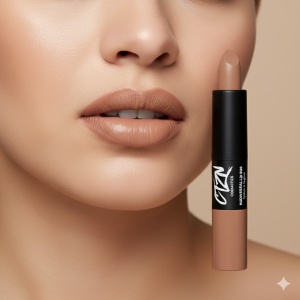 Ruj si creion de buze CTZN, Nudiversal Lip Duo, rezistent la apa, cu unt de mango salbatic, Dubai - Img 2