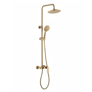 Set de baie cu dus ADA cu forma de ploaie, auriu perlat
