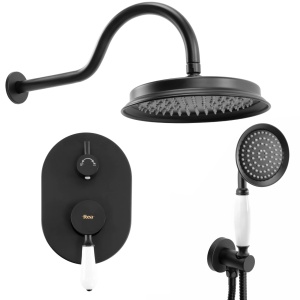 Set de dus incastrat Rea Serra , cu sistem BOX , Culoare Black