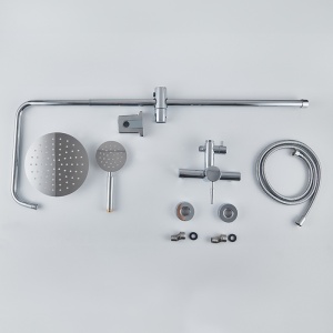 Set de dus tip ploaie Milton Crom pentru baie - Img 5