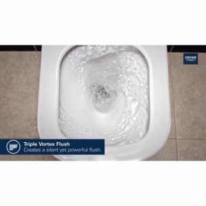 Set rezervor Grohe Rapid SL cu clapeta Skate Cosmopolitan si vas wc Grohe Euro Ceramic Triple Vortex PureGuard capac soft close - Img 4