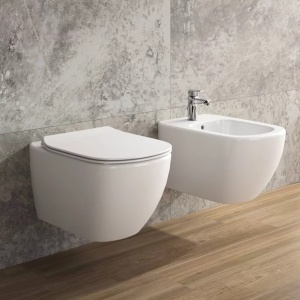 Set vas wc Ideal Standard Tesi AquaBlade cu capac soft close si rezervor Grohe cu clapeta Arena Cosmopolitan S - Img 2