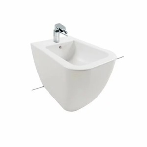 Set vas wc si bideu pe pardoseala Hatria Bianca Rimless BackToWall cu capac soft close - Img 4