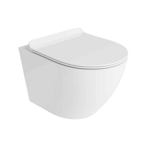 Set vas WC stativ cu capac soft close Spectrum Trendi 3.0 Tornado Flush alb