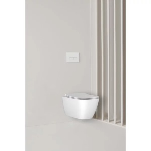 Set vas WC suspendat Ideal Standard I.life B alb cu bideu si capac slim softclose - Img 2