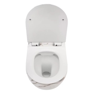 Set vas wc suspendat Rea Carlos Lava Mat rimless cu capac softclose - Img 3