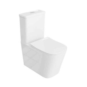 Set WC monobloc rimless protect cu capac si rezervor Spectrum Terra alb
