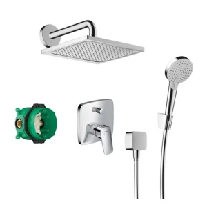Sistem de dus incastrat Hansgrohe Crometta E 240 crom lucios
