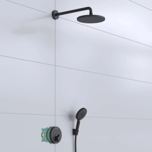 Sistem de dus incastrat Hansgrohe Raindance Select S 240 negru mat - Img 2