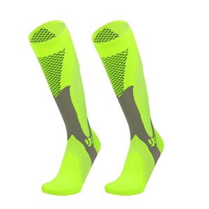 Sosete Compresie Neosimply® Copper Fit, fara miros, pentru circulatie, compresie graduala, marime ,Verde Neon