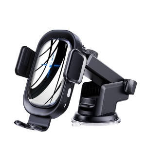 Suport Auto cu Incarcator Wireless SeveShop, Senzor Inteligent, Fast Charger 15W, Fixare in Grila de Ventilatie, Prindere Automata, Rotire 360°, Compatibil Universal cu Android si iOS, Design Stabil si Reglabil, Gri Antracit - Img 3