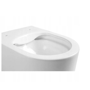 Vas WC PRO LORENTO Rimless, suspendat, ceramica sanitara, 49 x 37 x 34 cm, Alb - Img 5