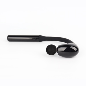 Aparat De Masaj Cu Maner Extins SeveShop, Cu Percutii, 5 Viteze, 4 Capete Interchangeabile, Pentru Intreg Corpul, Motor Fara Perii Silentios, Baterie 2500 mAh, Incarcare USB-C, Design Portabil, Relaxare Musculara, Negru - Img 3