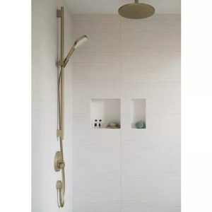Bara cu furtun de dus Hansgrohe Unica S Puro 90 cm bronz periat - Img 3