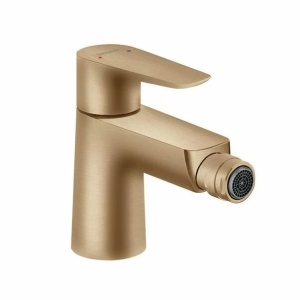 Baterie bideu Hansgrohe Talis E cu ventil Pop-Up bronz periat