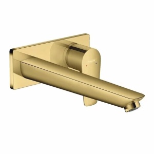 Baterie lavoar incastrata Hansgrohe Talis E pipa 22.5 cm auriu lucios