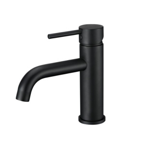 Baterie lavoar PRO COSTA LOW BLACK, Montaj pe blat, inaltime 19.5cm, finisaj Negru Mat
