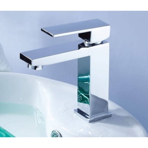 Baterie lavoar PRO QUADRO Crom Low, Montaj pe lavoar, inaltime 18cm, finisaj Crom - Img 4