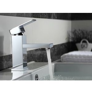 Baterie Lavoar PRO Quadro, Montaj Pe Chiuveta, Capat Fix, Inaltime 16.5 Cm, Finisaj Crom Lucios - Img 3