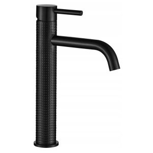 Baterie lavoar REA GUSTO ONE, Montaj pe blat, inaltime 28 cm, finisaj Negru Mat