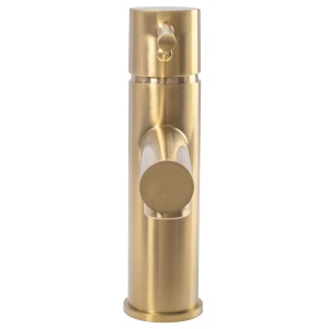 Baterie lavoar REA TESS Low Gold, Inaltime 18cm, finisaj Auriu periat - Img 3