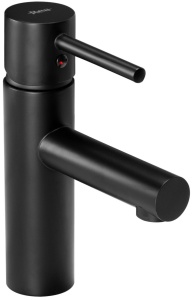 Baterie lavoar REA TESS Low, Montaj pe blat, inaltime 18.55 cm, finisaj Negru Mat - Img 1