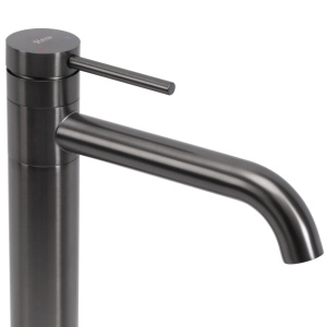 Baterie pentru baie REA Lungis, Design Modern, Culoare Gun Grey Super High - Img 2