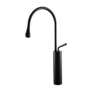 Baterie pentru lavoar Ika, 47 cm, Finisaj Negru Mat - Img 1