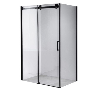 Cabina de dus BS15C Dreptunghiulara , Dimensiune 120x80cm, Culoare Negru