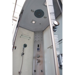 Cabina de dus cu Functie de Hidromasaj si Sauna WSH7106LWS ,Dimensiune 120x80cm/Stanga, Culoare Alb - Img 9