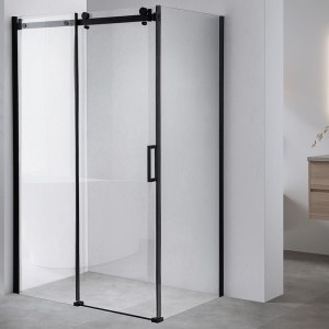 Cabina de dus Dreptunghiulara BS15B , Dimensiune 110x80cm, Culoare Negru - Img 3