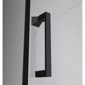 Cabina de dus Dreptunghiulara KZ03D, Design Modern 120x100cm, Culoare Negru - Img 6