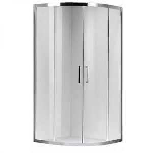 Cabina de dus KZ101C Semirotunda, Design Modern 100x100cm , Culoare Crom
