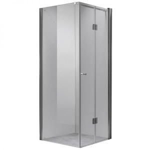 Cabina de dus KZ1180B Patrata ,Design Modern 90x90cm, Culoare Crom