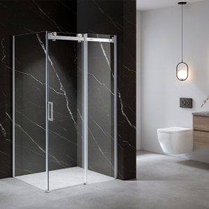 Cabina de dus KZ203A Dreptunghiulara 100x80cm, Design Modern, Culoare Alb - Img 3