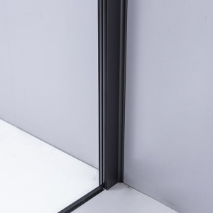 Cabina de dus Patrata BS04A, Design Modern 80x80cm, Culoare Negru - Img 4