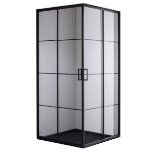 Cabina de dus patrata din sticla securizata cu cadita de dus antialunecare BL32B-SXL02B 90 x 90 cm - Img 2