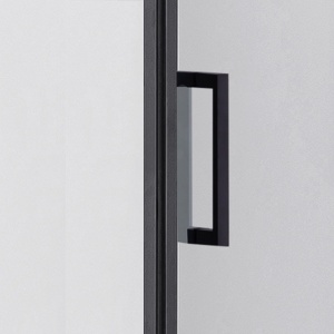Cabina de dus Patrata KZ1390A, Dimensiune 80x80cm, Culoare Negru+Cadita de dus neagra - Img 6