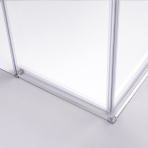 Cabina de dus Patrata Super Slim Nova, Dimensiune 80x80cm, Culoare Crom - Img 5