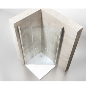 Cabina De Dus PRO ERA ATLANTA DUO , Dimensiuni La Alegere, Deschidere Dubla, Grosime Sticla 6/8 mm, Set Montaj Inclus - Img 6