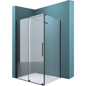 Cabina de dus PRO ERA ODEA BLACK Dimensiuni La Alegere, Sticla Securizata 8 Mm, Inaltime 195 Cm
