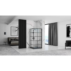 Cabina de dus Rea Concept Black 90x90 cm - Img 5