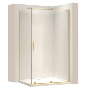 Cabina De Dus Rea Montana 110x80cm, Gold Brush